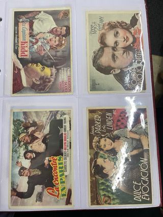 COLECCIÓN De Prospectos de cine antiguo