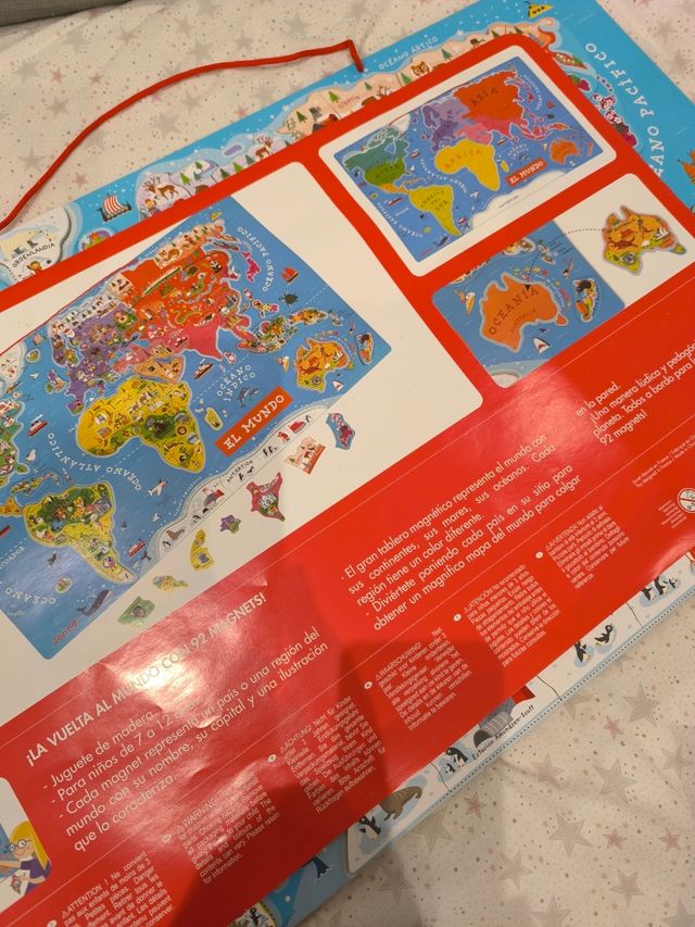 Puzzle mapamundi magnético janod