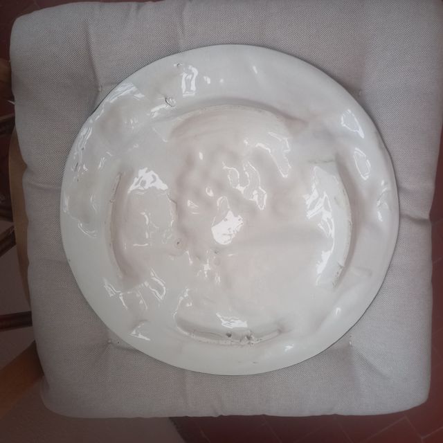 Plato Grande Cerámica Frutas Vintage