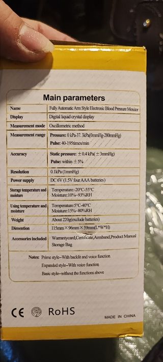 Tensiómetro nuevo