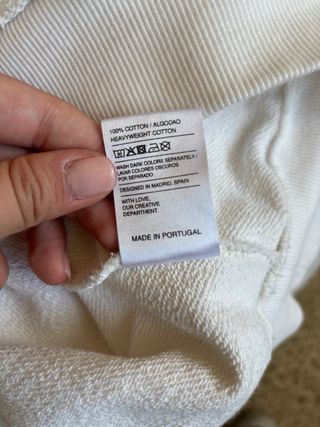 Sudadera blanca scuffers talla L
