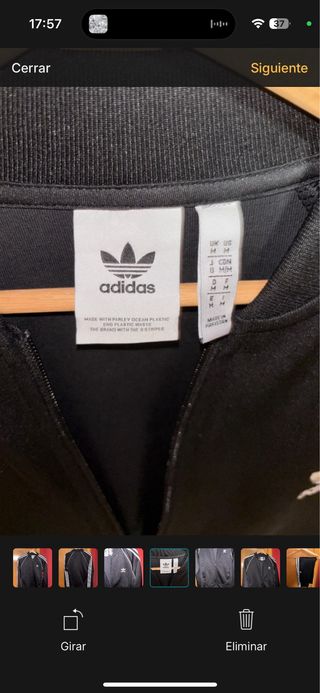 Chándal Adidas Originals negro sin capucha
