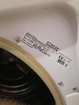 Secadora Otsein Hoover 7,5kg Nextra