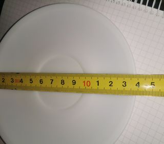 2 platos 14cm para tazas café con leche-Té