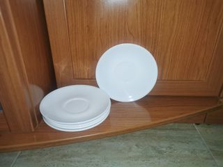 2 platos 14cm para tazas café con leche-Té