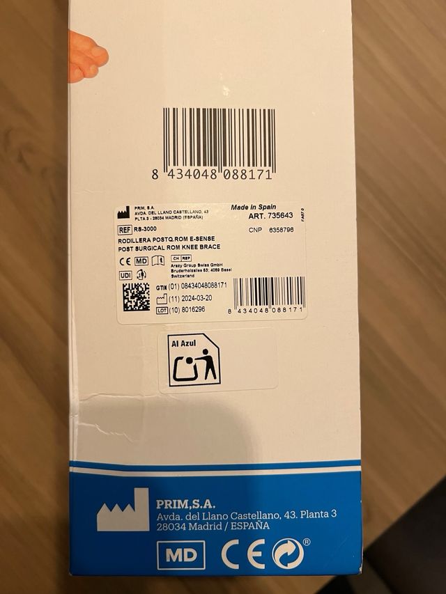 Ortesis de control de flexión y extension