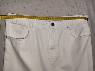 Falda vaquera midi blanca