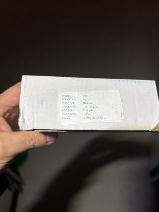 Manometro glicerina 16 bar marca ITEC