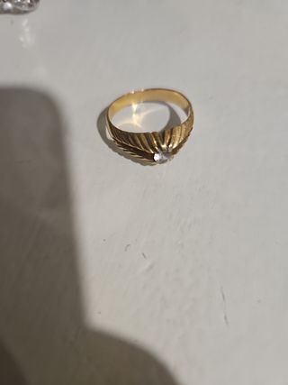 Solitario oro 18 k