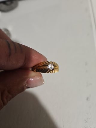 Solitario oro 18 k