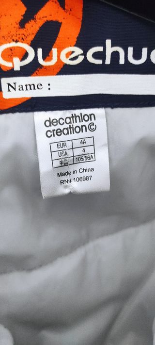 Tuta da sci blu bambino 4 anni