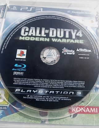 Juego PS3 Calle of Duty 4 Modern Warfare.