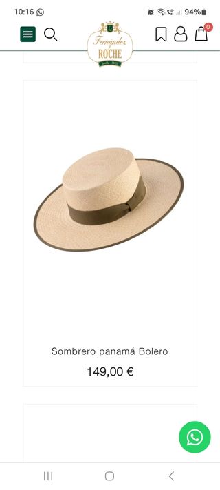 Sombrero Ala ancha rafia