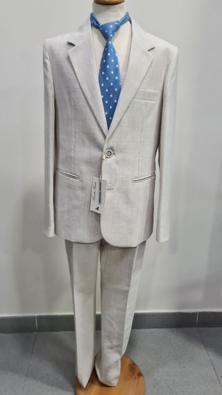 Traje niño de lino