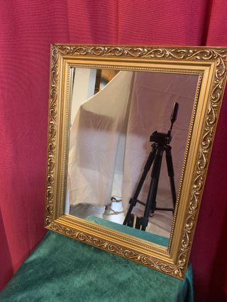 ESPEJO; ESTILO ALFONSINO EN MADERA MACIZA