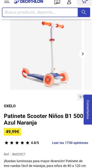 Patinete niño
