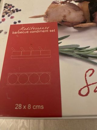 Set barbecue ciotoline porcellana NUOVO