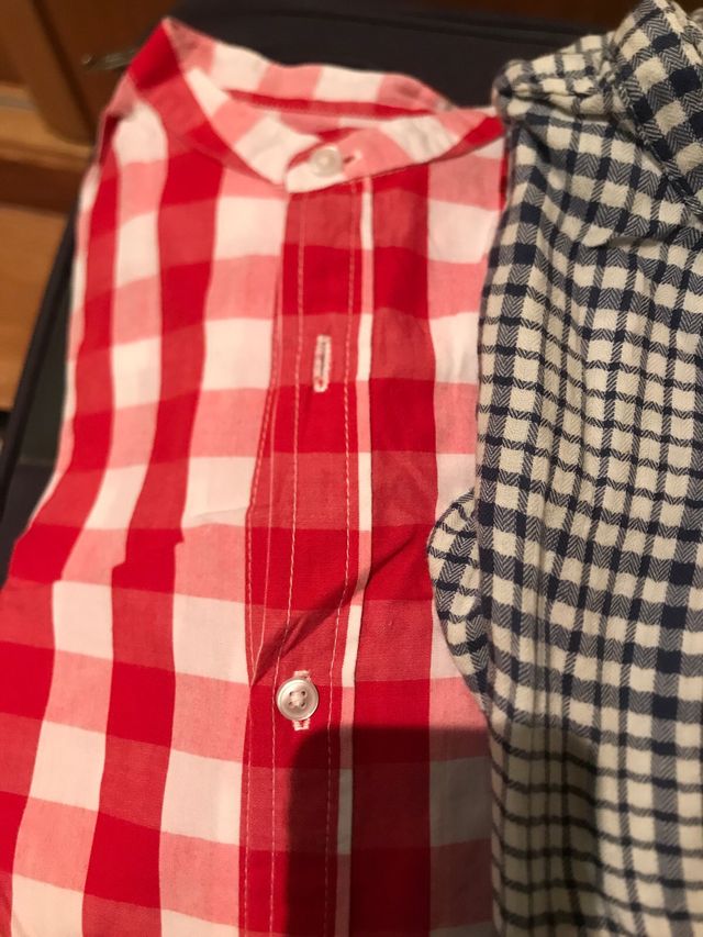 Pack 3 camisas manga larga cuello Mao