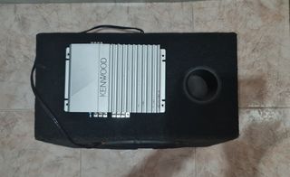 Subwoofer tornado azul y eq sonido KENWOOD