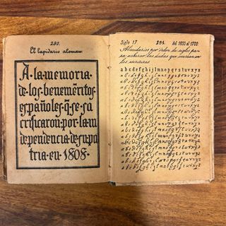 ANTIGUO LIBRO ESCRITURA Y LENGUAJE DE ESPAÑA