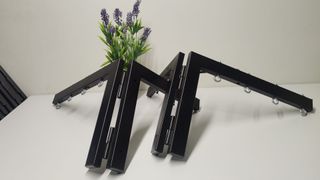 TENDEDERO PLEGABLE DE PARED NEGRO  4 CUERDAS