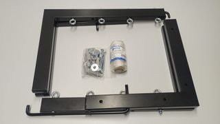 TENDEDERO PLEGABLE DE PARED NEGRO  4 CUERDAS