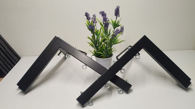 TENDEDERO PLEGABLE DE PARED NEGRO  4 CUERDAS