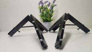 TENDEDERO PLEGABLE DE PARED NEGRO  4 CUERDAS