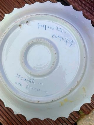 Piatto in porcellana