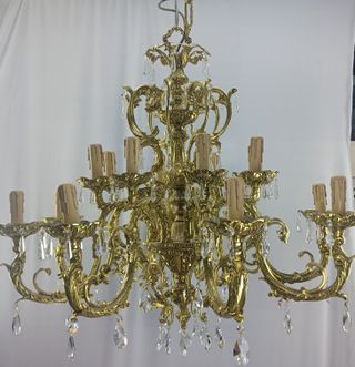 LÁMPARA TECHO GRAN TAMAÑO- BRONCEART TORRENT