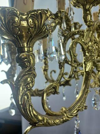 LÁMPARA TECHO GRAN TAMAÑO- BRONCEART TORRENT