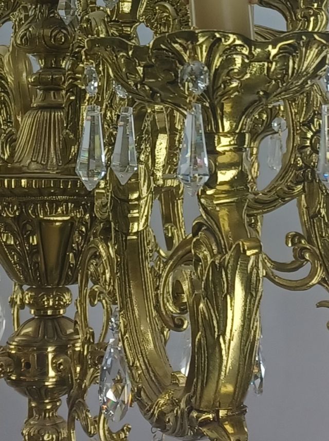 LÁMPARA TECHO GRAN TAMAÑO- BRONCEART TORRENT