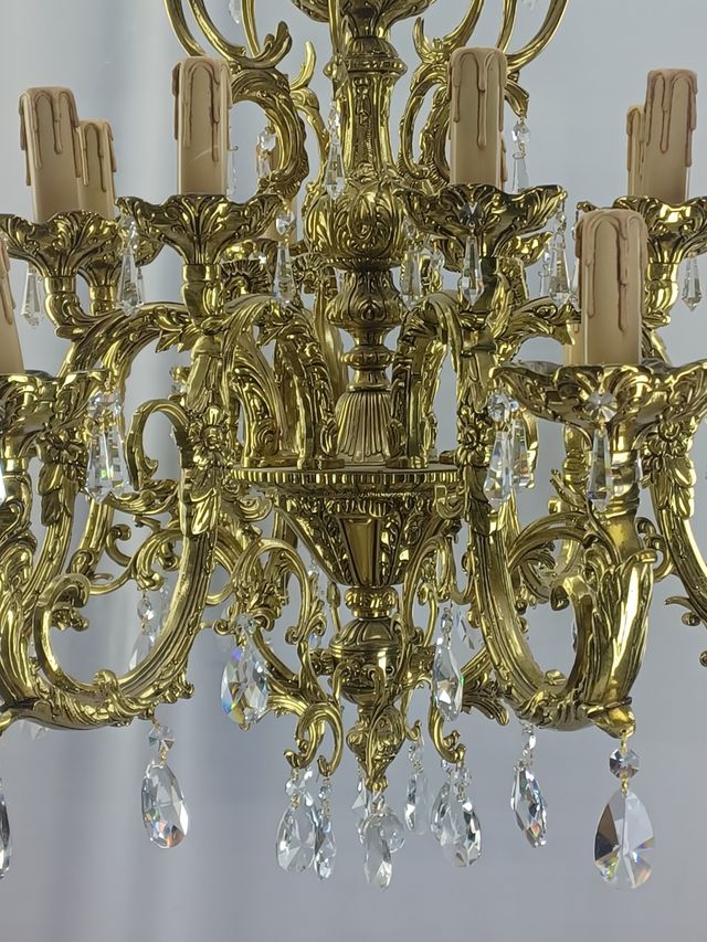 LÁMPARA TECHO GRAN TAMAÑO- BRONCEART TORRENT