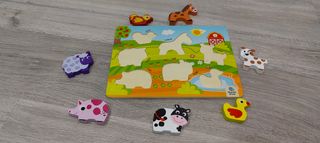 Puzzle de animales (Juguete de madera)