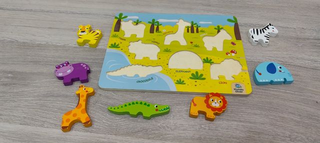 Puzzle de animales (Juguete de madera)