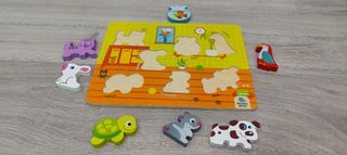 Puzzle de animales (Juguete de madera)
