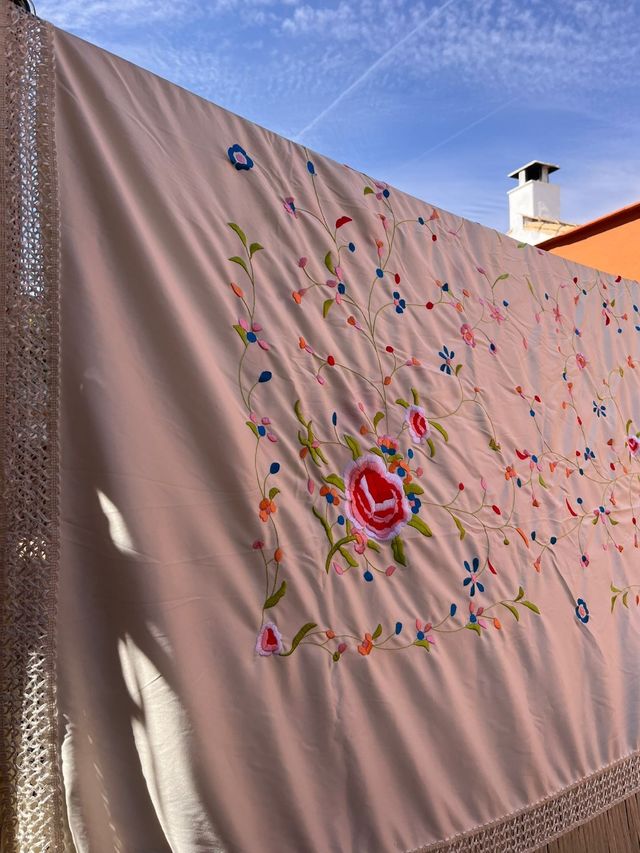 Mantón Manila Beige 150x150