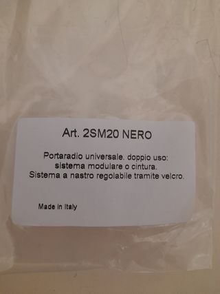 Portaradio universale nero in cordura