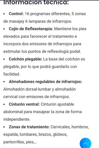 Camilla de ondulación eléctrica massageliege