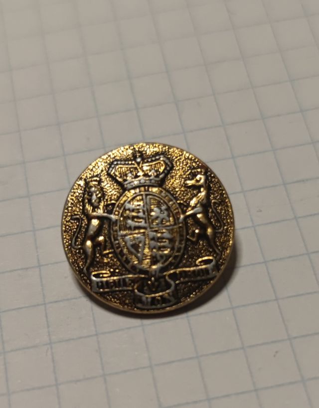 Botón Escudo de armas Gran Bretaña