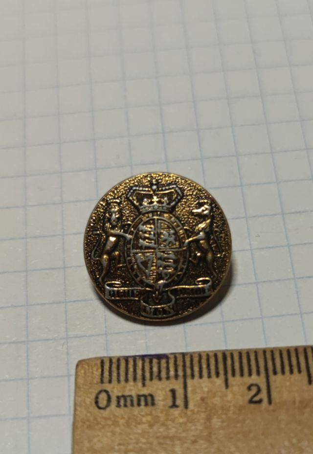 Botón Escudo de armas Gran Bretaña