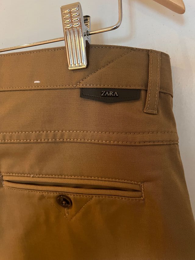 2 pares de pantalones de mujer Zara chino marrón