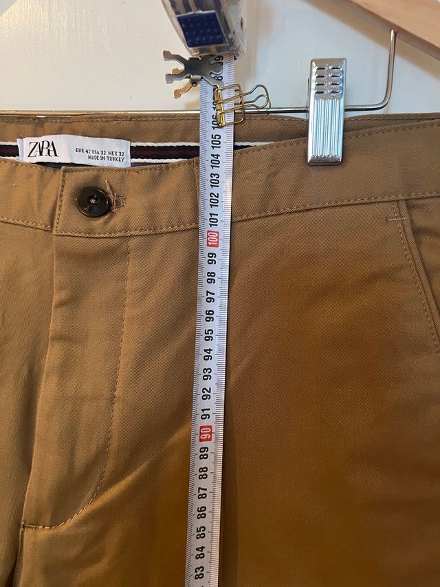 2 pares de pantalones de mujer Zara chino marrón