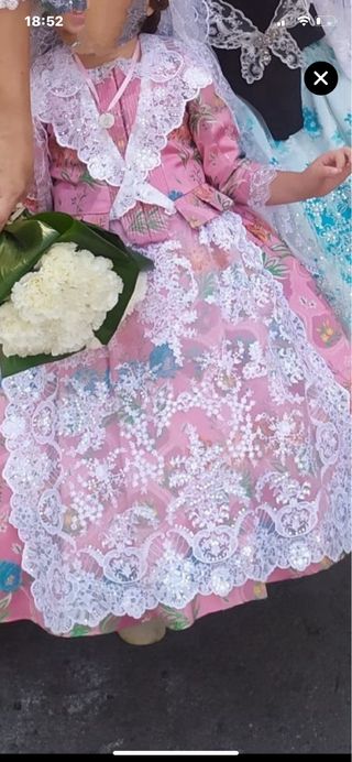 Traje fallera 6meses a 3 años