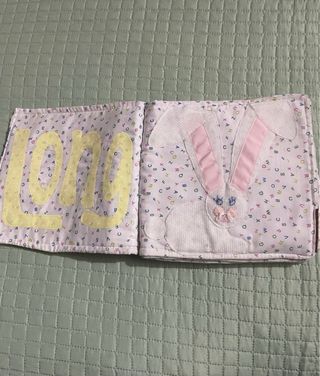 Libro di stoffa handmade prima infanzia
