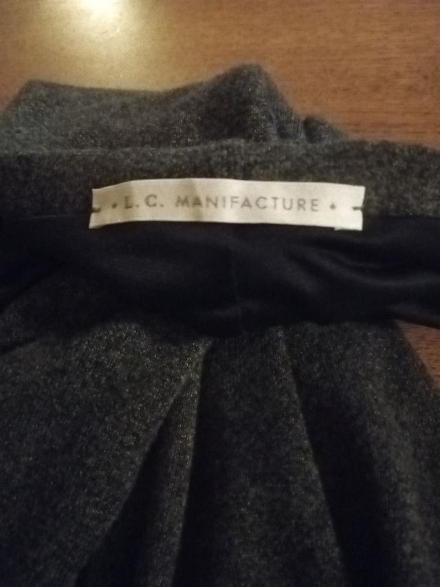 Gonna longuette grigia