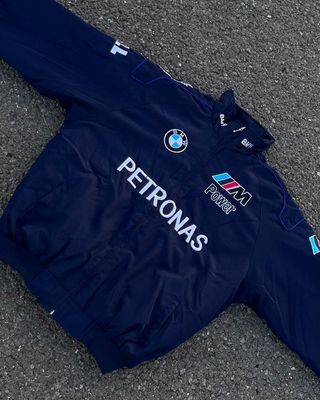✅ Chaqueta de BMW Petronas - Vintage Retro Carrera