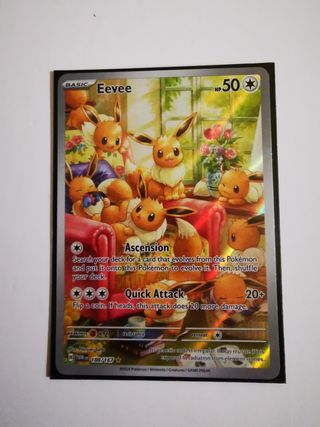 Carta pokemon eevee ilust rara TWM EN