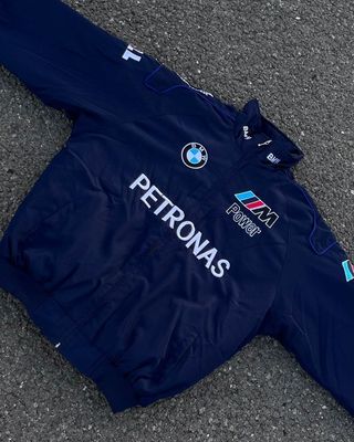 ✅ Chaqueta de BMW Petronas - Vintage Retro Carrera