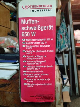 Soldador de tuberías 650W